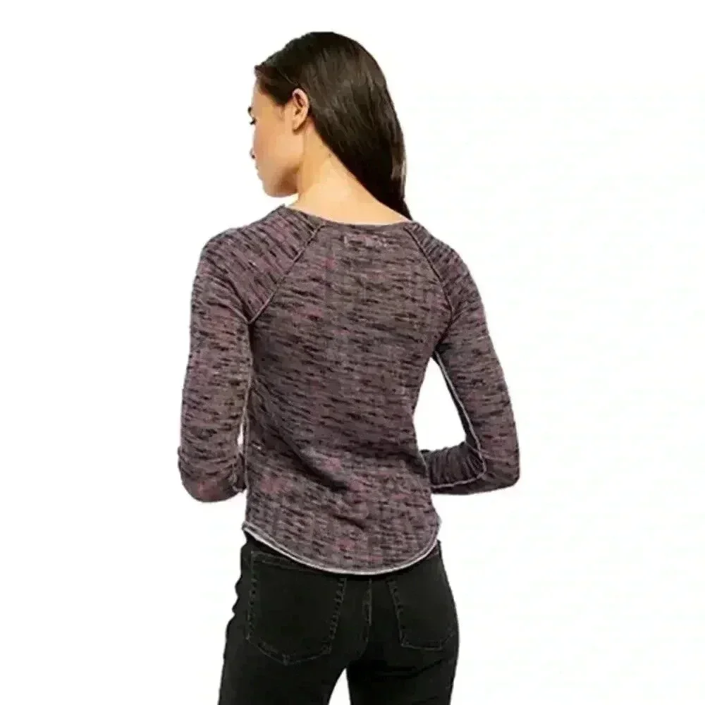 Free People Space Out Long Sleeve‎ Knit Top Small